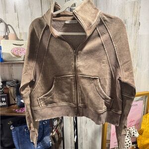 Zenana Outfitters Tan Bomber Jacket